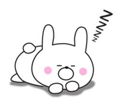 The rabbit which isn't hearing talk sticker #10501313