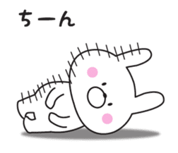 The rabbit which isn't hearing talk sticker #10501314