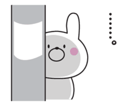 The rabbit which isn't hearing talk sticker #10501316