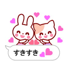 Cute rabbit and friends 6 sticker #10501412