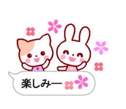 Cute rabbit and friends 6 sticker #10501417