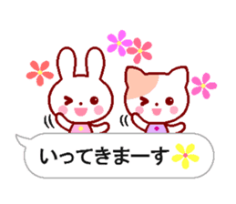 Cute rabbit and friends 6 sticker #10501424