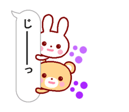 Cute rabbit and friends 6 sticker #10501432