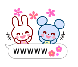 Cute rabbit and friends 6 sticker #10501436