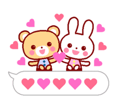 Cute rabbit and friends 6 sticker #10501437