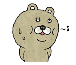 Fat bear. sticker #10502121