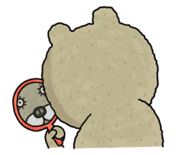 Fat bear. sticker #10502137