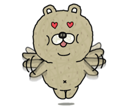 Fat bear. sticker #10502142