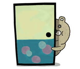 Fat bear. sticker #10502144