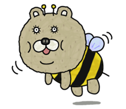 Fat bear. sticker #10502145