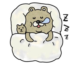 Fat bear. sticker #10502149