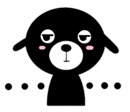 little  fat  dog  2 sticker #10502364