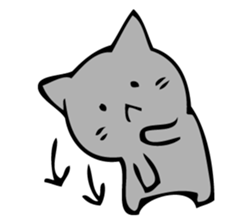 Only a cat. sticker #10502569