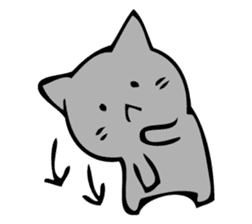 Only a cat. sticker #10502569