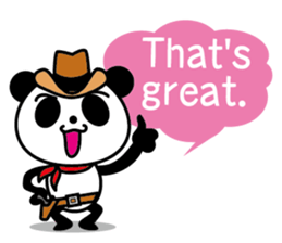 COWBOY PANDA 3 (English ver.) sticker #10503065