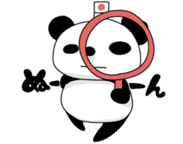 I love the funny panda! sticker #10503615