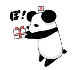 I love the funny panda! sticker #10503619