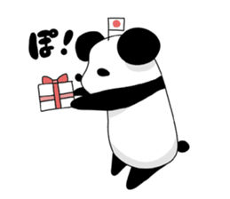 I love the funny panda! sticker #10503619