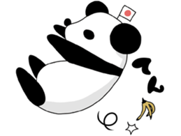 I love the funny panda! sticker #10503622