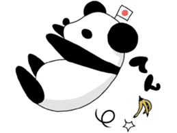 I love the funny panda! sticker #10503622