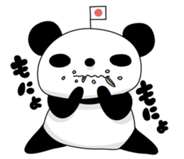 I love the funny panda! sticker #10503629