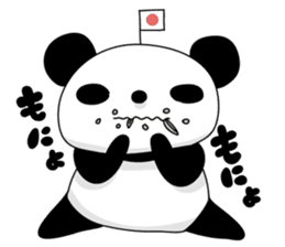 I love the funny panda! sticker #10503629