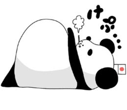 I love the funny panda! sticker #10503630
