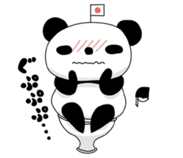 I love the funny panda! sticker #10503631