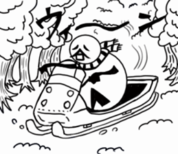 tanimaru uncle winer fall sticker #10503788