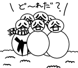 tanimaru uncle winer fall sticker #10503792