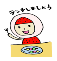 Strawberry Daifuku-AIchan sticker #10503884