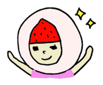 Strawberry Daifuku-AIchan sticker #10503910