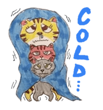 Fun and cute cats sticker #10503961