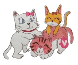 Fun and cute cats sticker #10503962