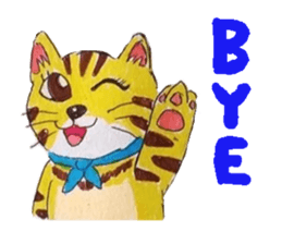Fun and cute cats sticker #10503966