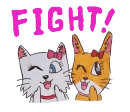 Fun and cute cats sticker #10503967