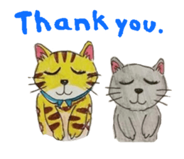 Fun and cute cats sticker #10503971