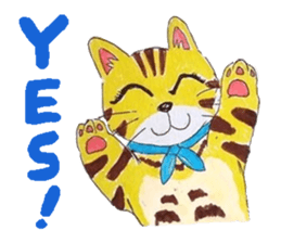 Fun and cute cats sticker #10503972