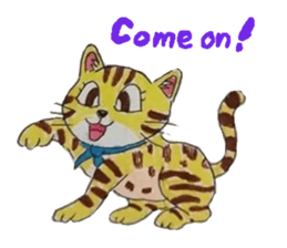 Fun and cute cats sticker #10503979