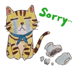 Fun and cute cats sticker #10503983