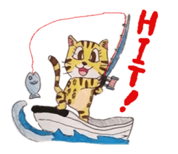 Fun and cute cats sticker #10503984