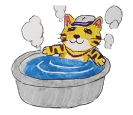 Fun and cute cats sticker #10503993