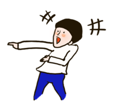 Mushroom boy. sticker #10504336