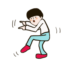 Mushroom boy. sticker #10504352