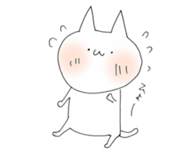 a cat painted by 3 seconds2 sticker #10504440