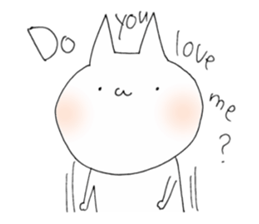 a cat painted by 3 seconds2 sticker #10504442