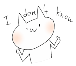 a cat painted by 3 seconds2 sticker #10504443