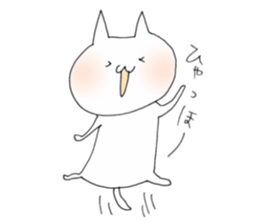 a cat painted by 3 seconds2 sticker #10504459