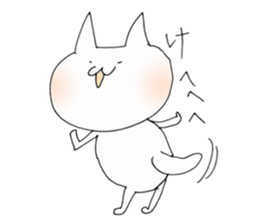 a cat painted by 3 seconds2 sticker #10504472