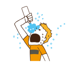 Soccer fan sticker #10504884